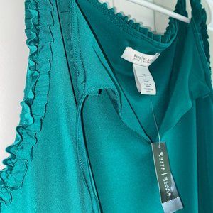 WHBM XS TEAL BLUE DRESS